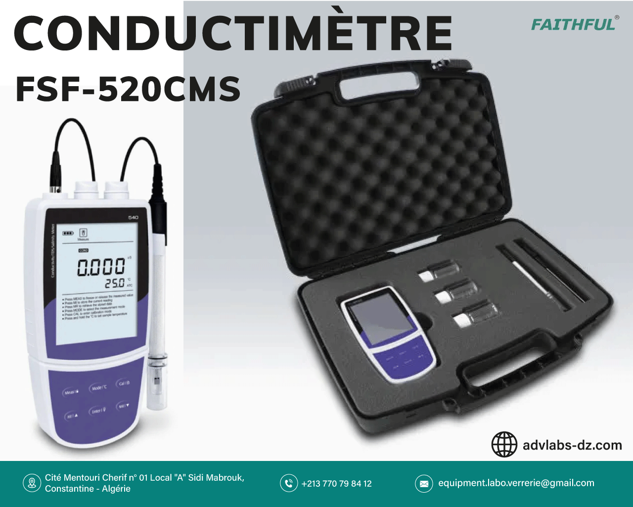 Conductimètre portable FAITHFUL