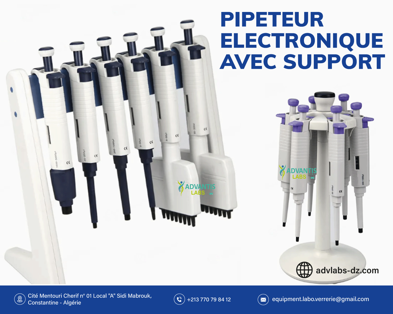 Portoir pour micropipettes