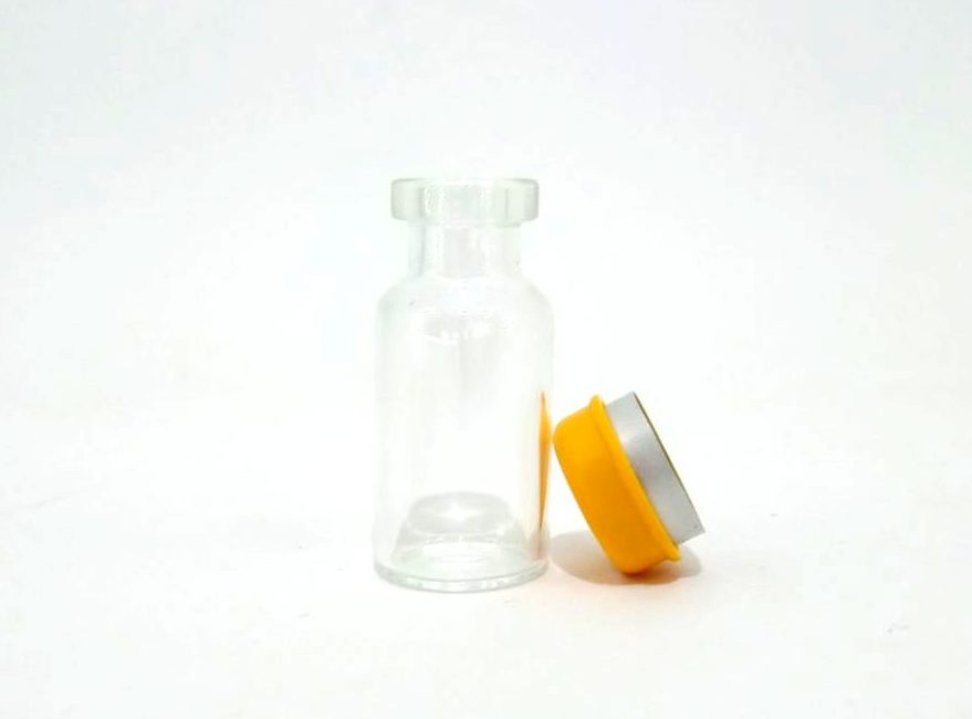 Flacon ( vial ) transparent avec capsule à sertir