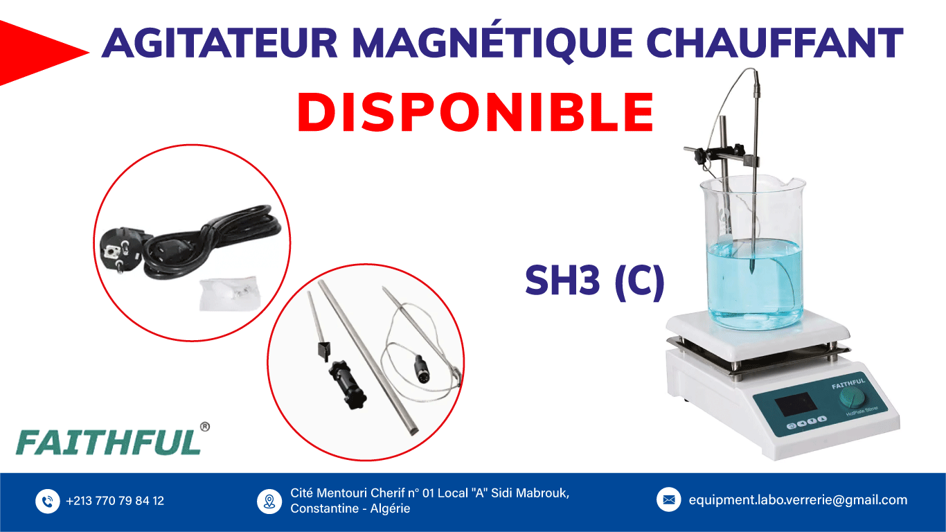 Agitateur magnétique chauffant SH3 (c) FAITHFUL